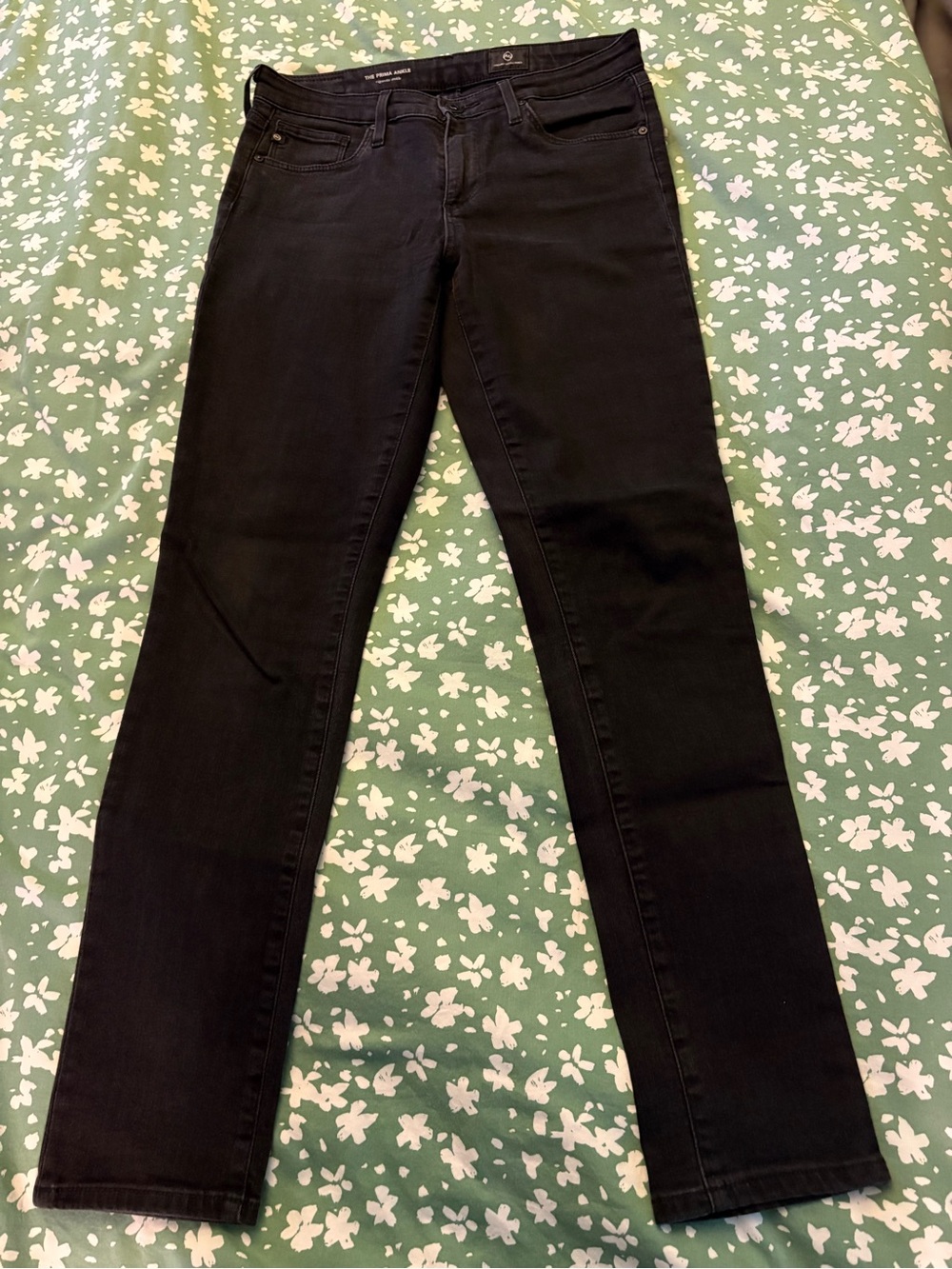 AG Prima Cigarette ankle jeans, black, size 26